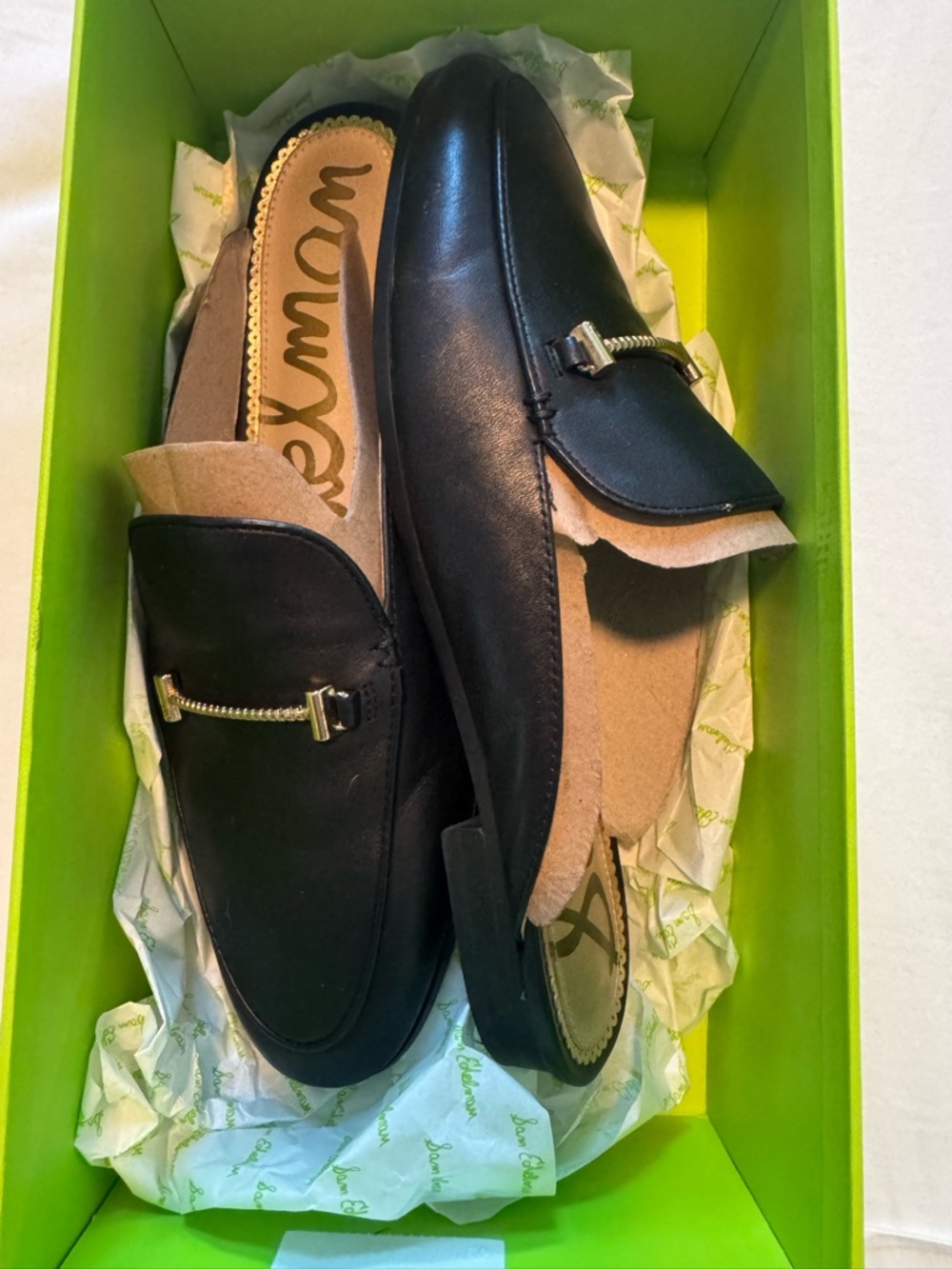 Sam Edelman black leather Laurna mule size 8 women